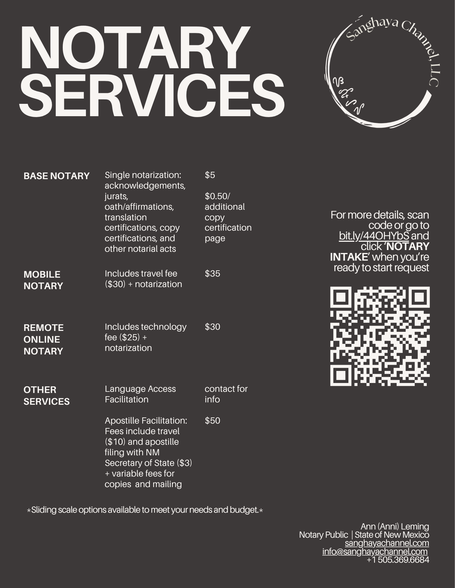 light teal - Sanghaya Channel notary services and fees